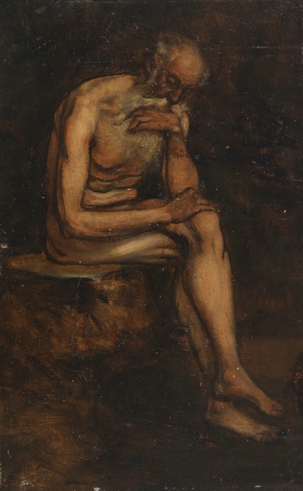Studie des heiligen Hieronymus av Hans Von Marées