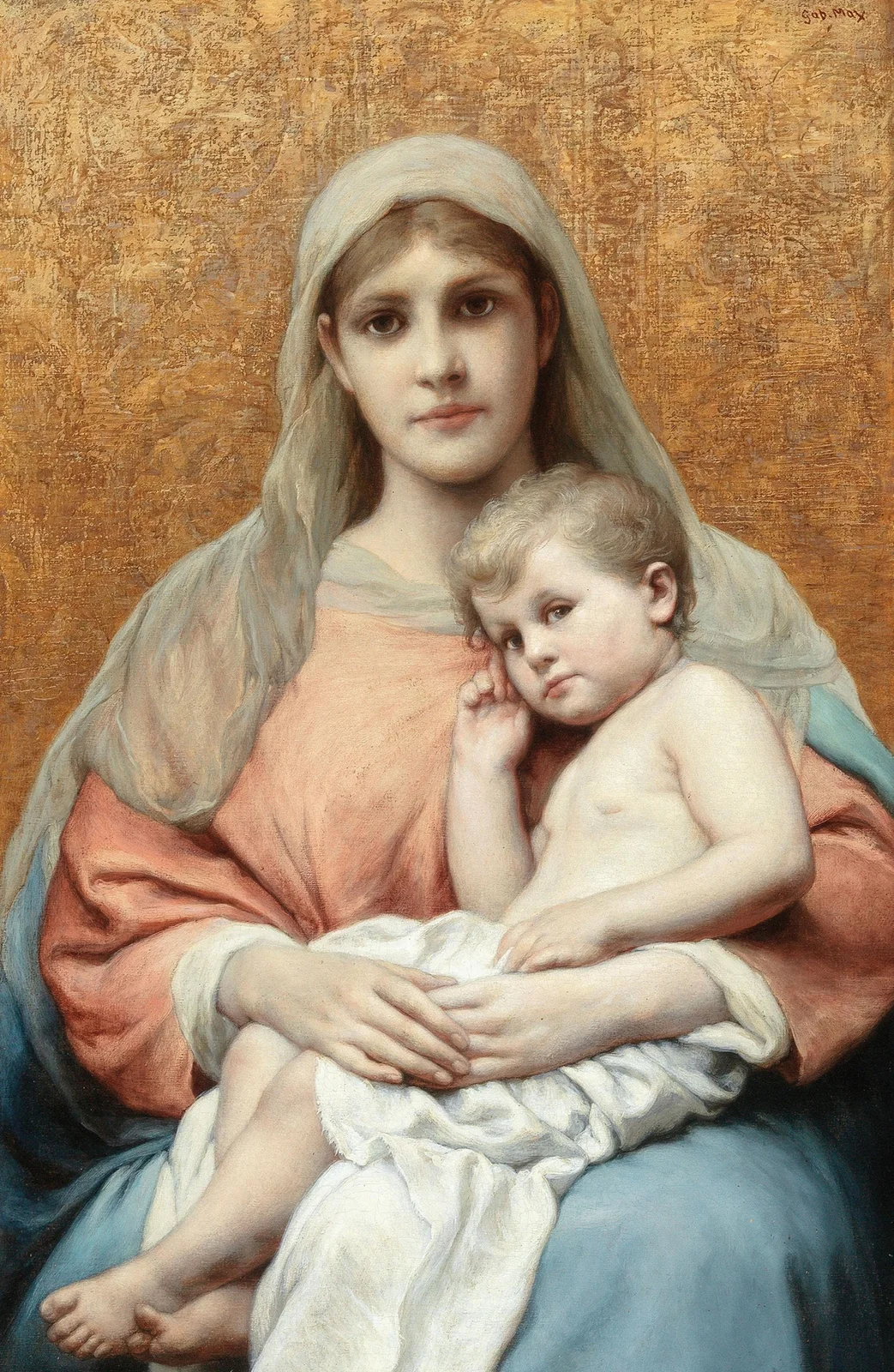 Madonna and Child av Gabriel von Max