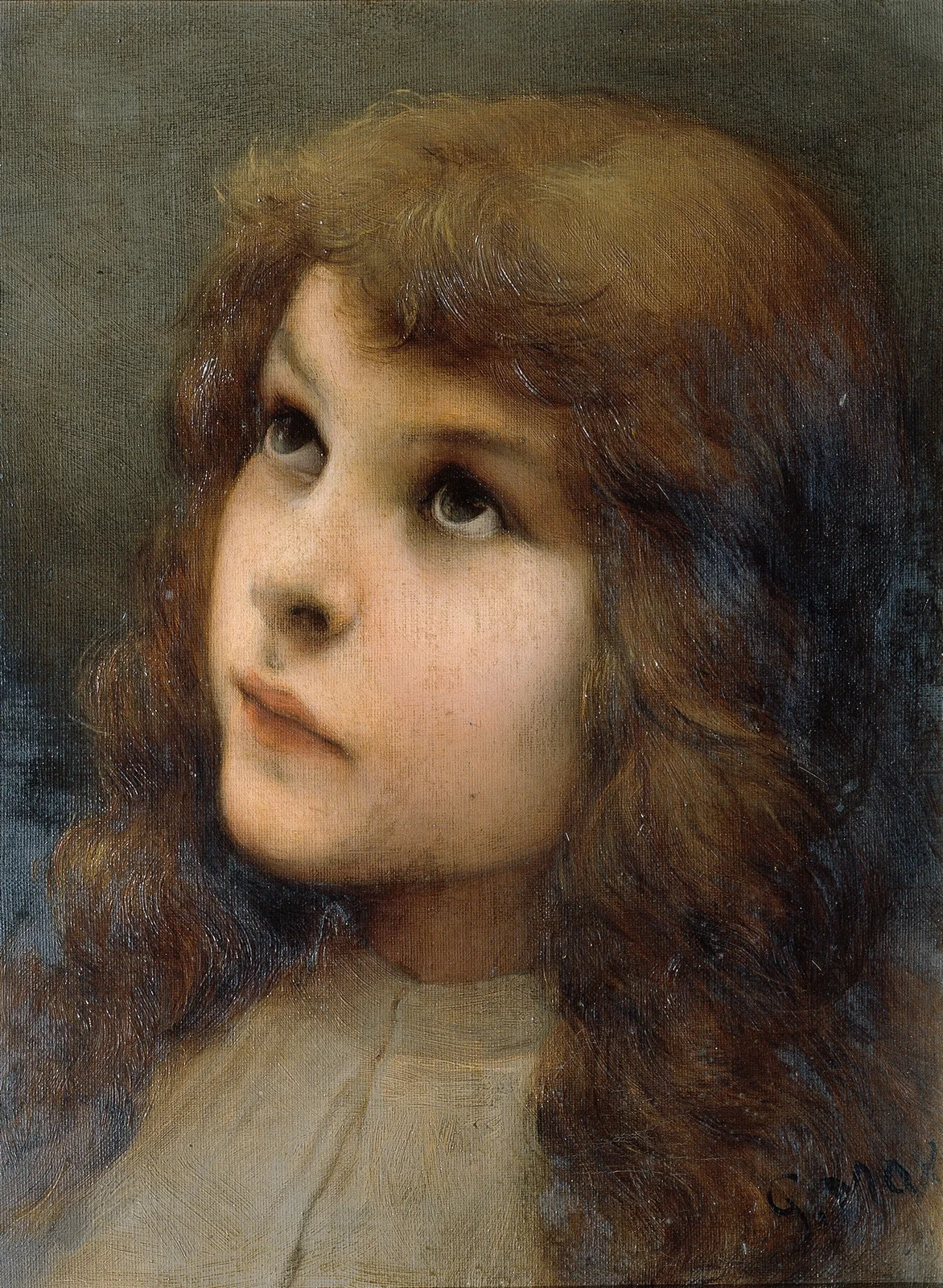 Studienkopf av Gabriel von Max