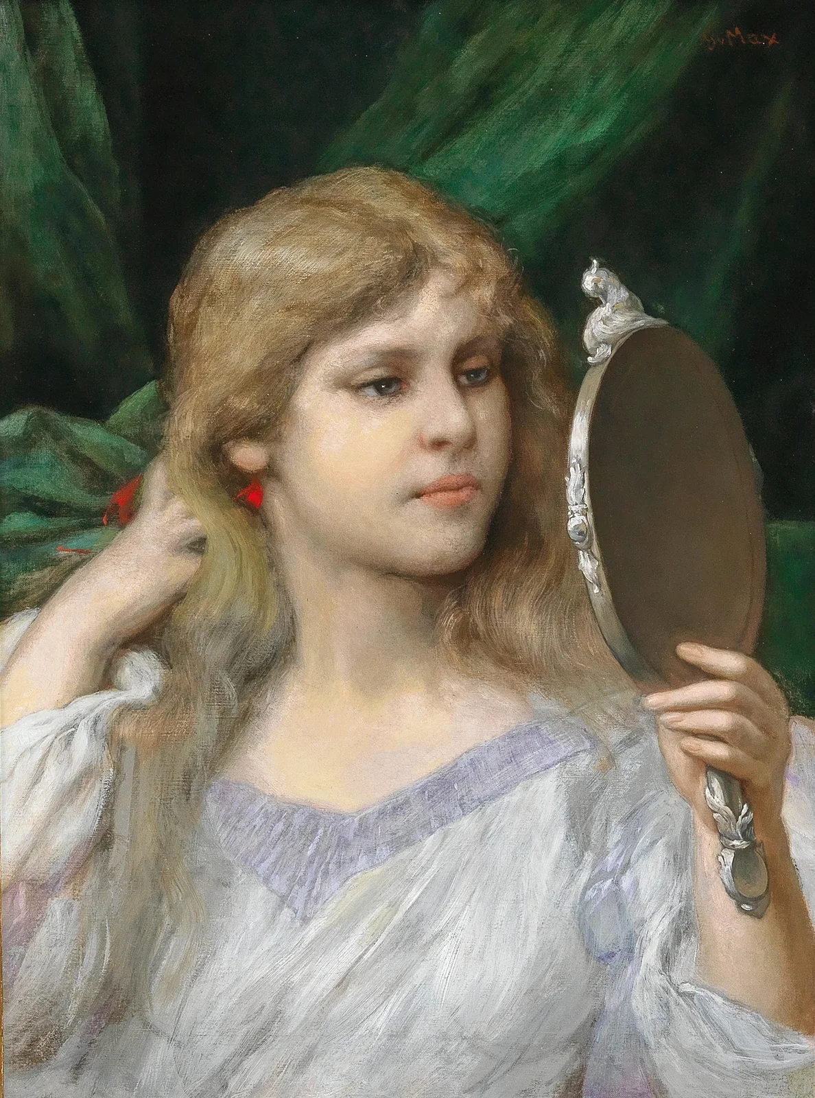 The Mirror av Gabriel von Max