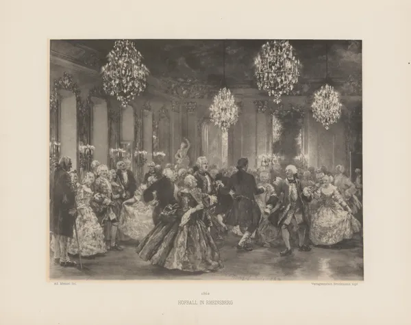 Hofball in Rheinsberg av Adolph von Menzel