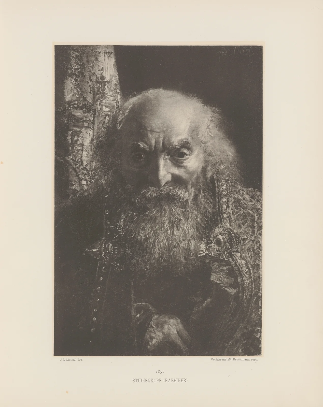 Studtenköpf (Rabbiner av Adolph von Menzel