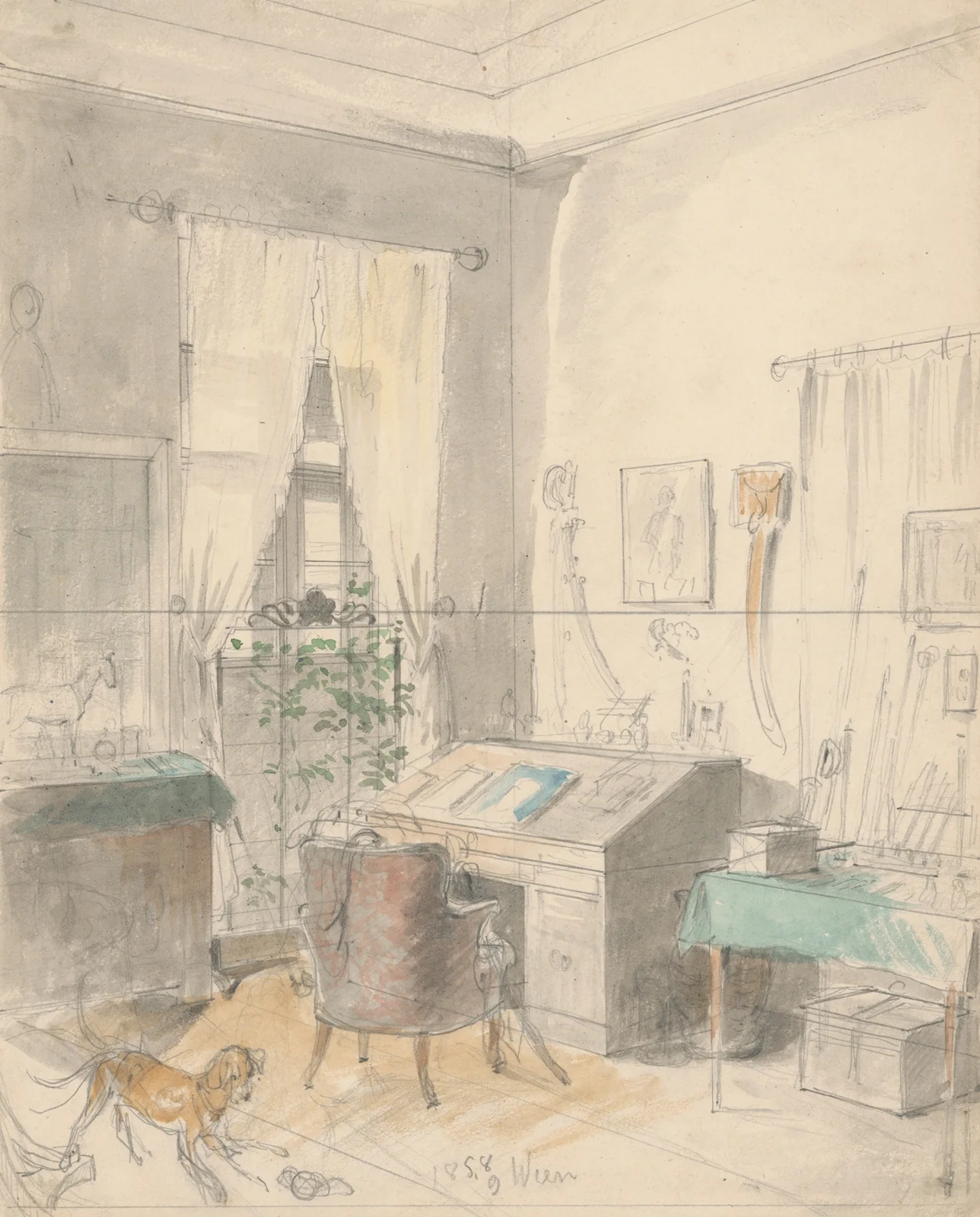 Interior av Friedrich Carl von Scheidlin