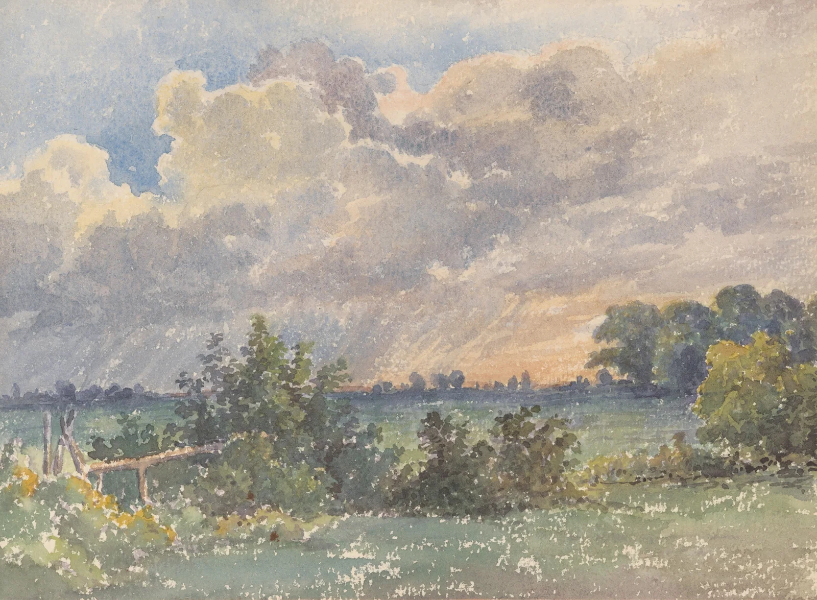 Landscape during Sunset av Friedrich Carl von Scheidlin