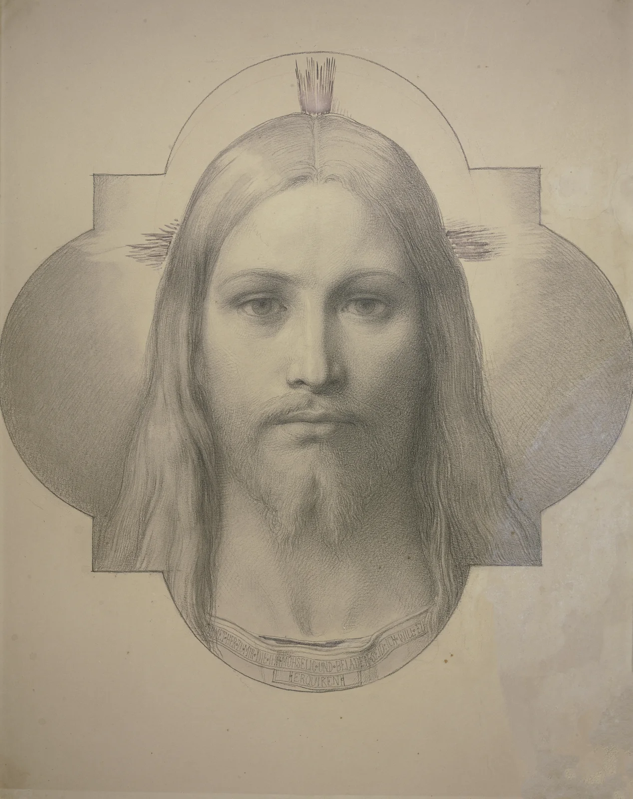 Christ’s head av Eduard von Steinle