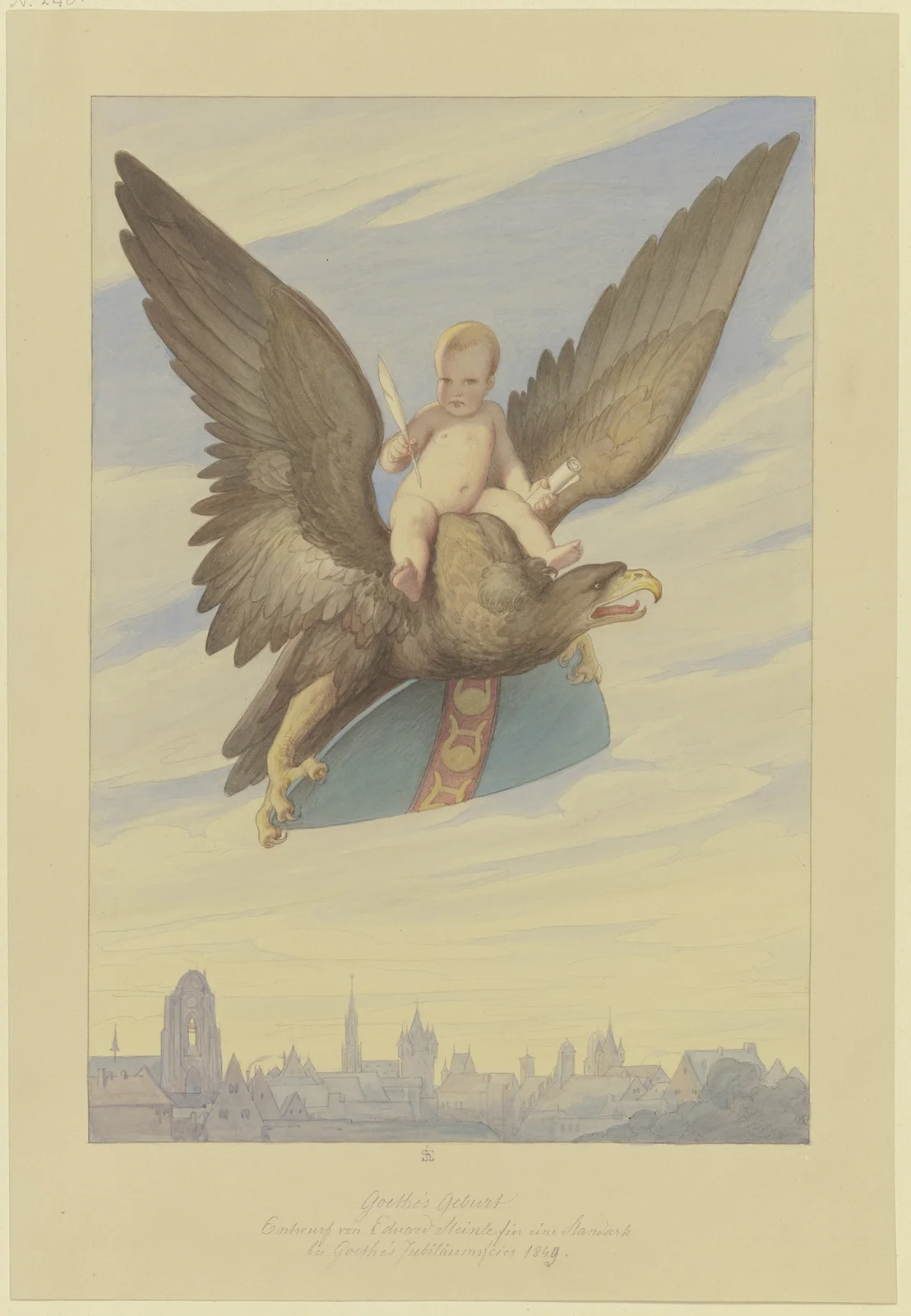 Goethe’s Birth av Eduard von Steinle