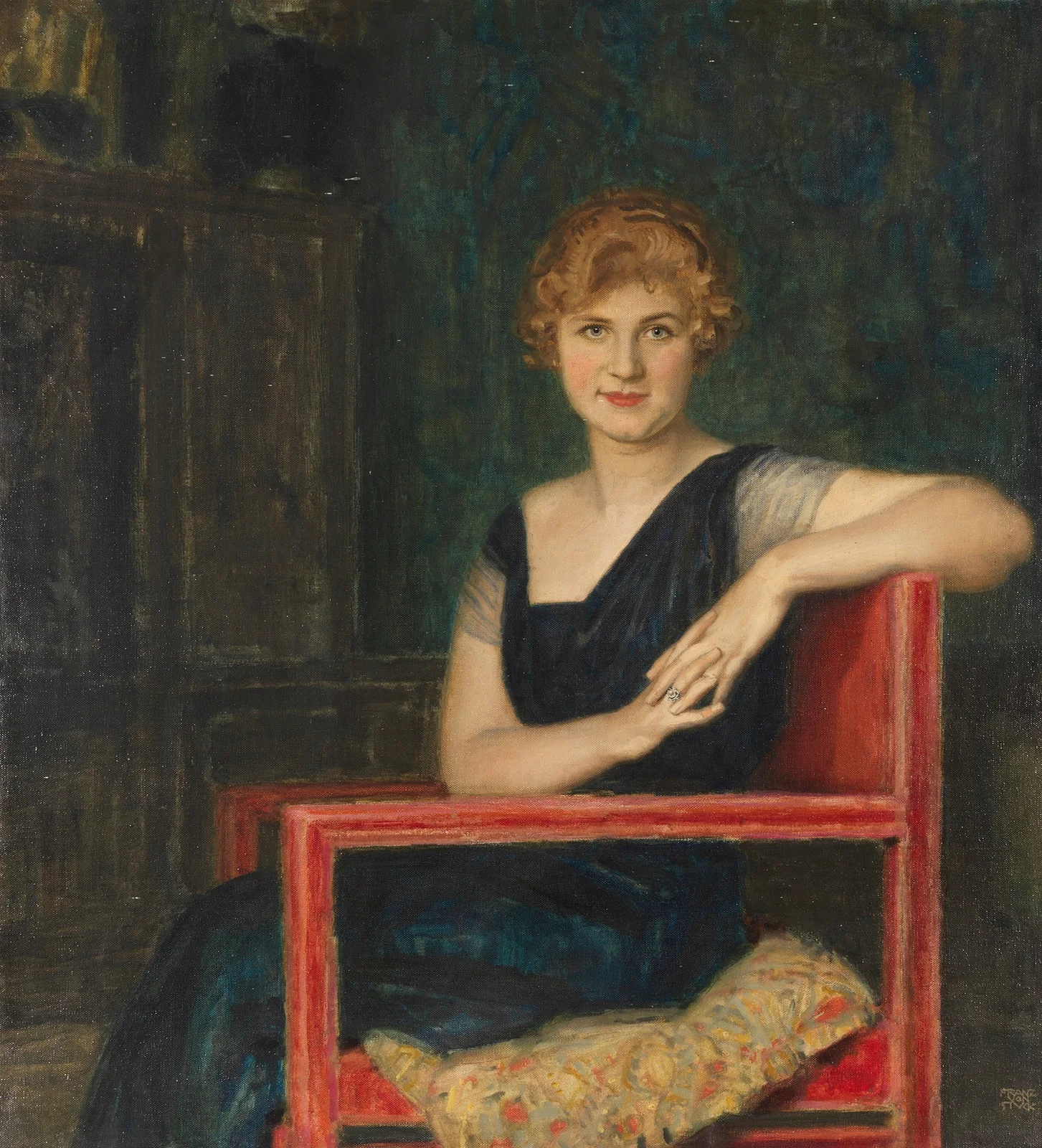 Bildnis einer Dame av Franz von Stuck