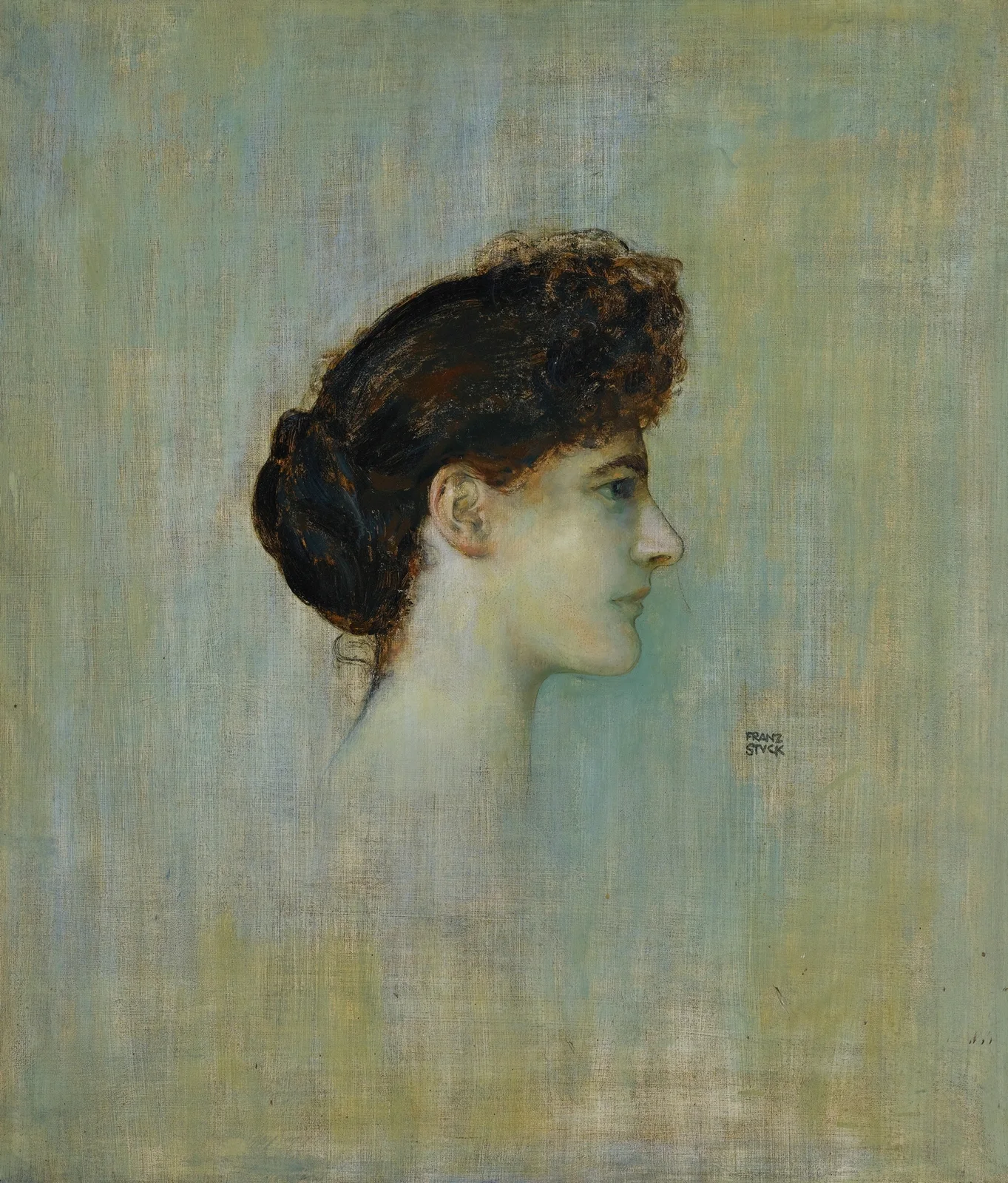 Damenbildnis (Portrait of a Lady) av Franz von Stuck