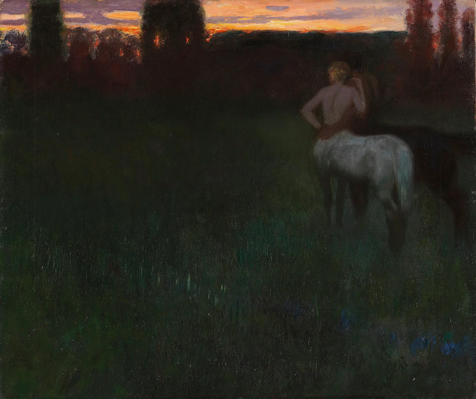 Sunset av Franz von Stuck