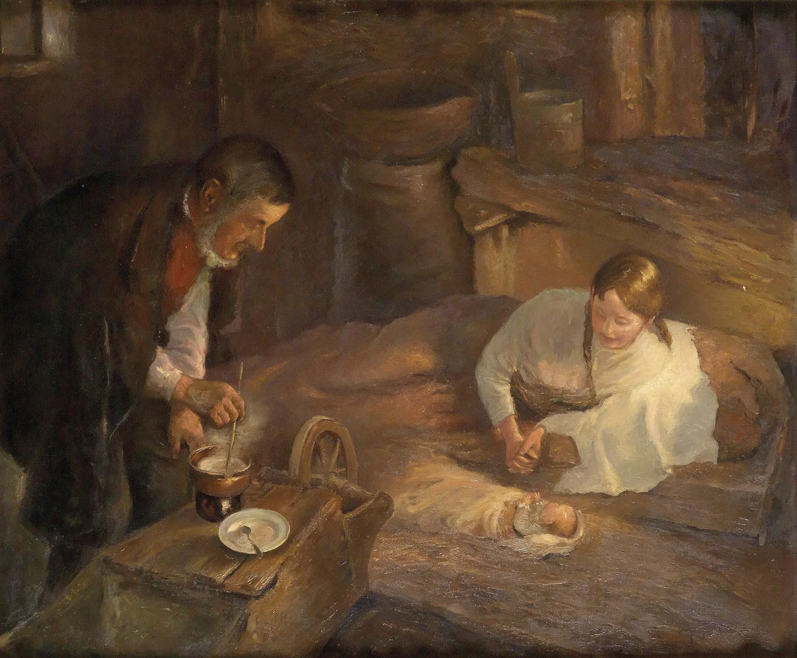 Heilige Nacht av Fritz von Uhde