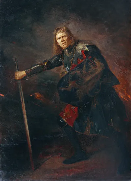 The actor Alois Wohlmuth as Richard III. av Fritz von Uhde