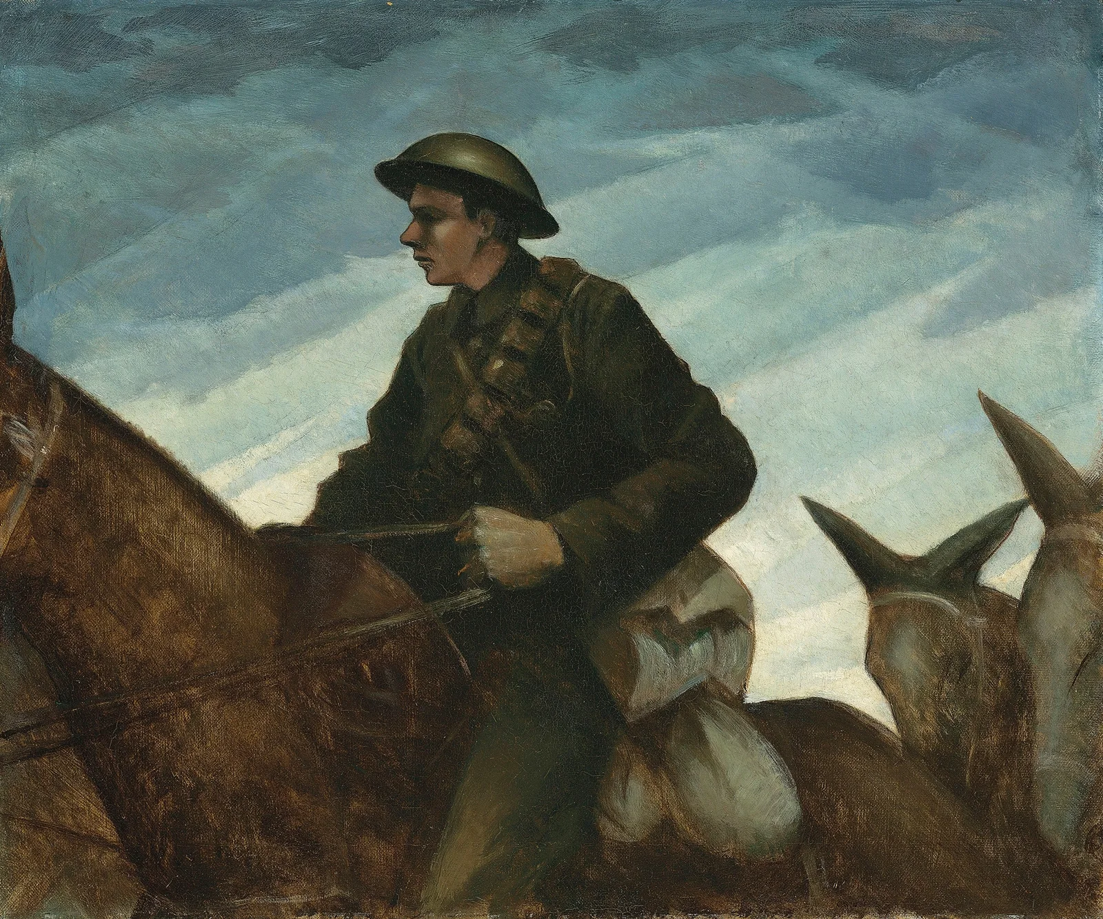 A Mule Team av Christopher R. W. Nevinson