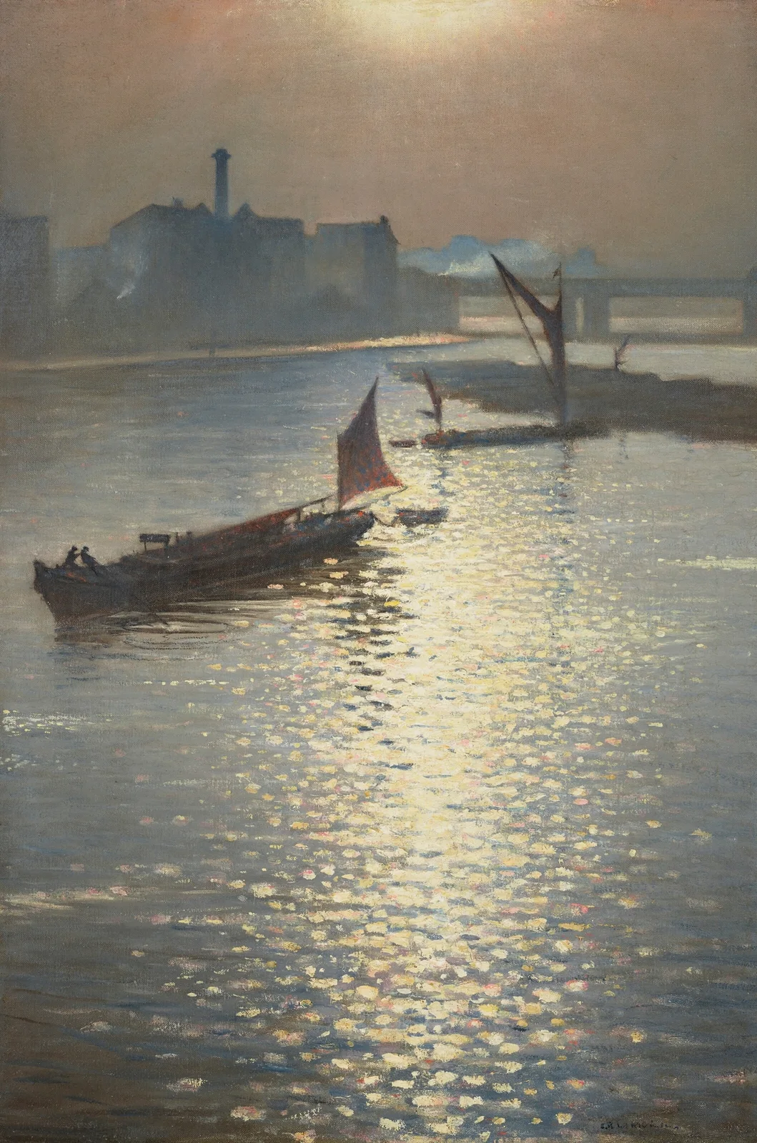 From Waterloo Bridge av Christopher R. W. Nevinson