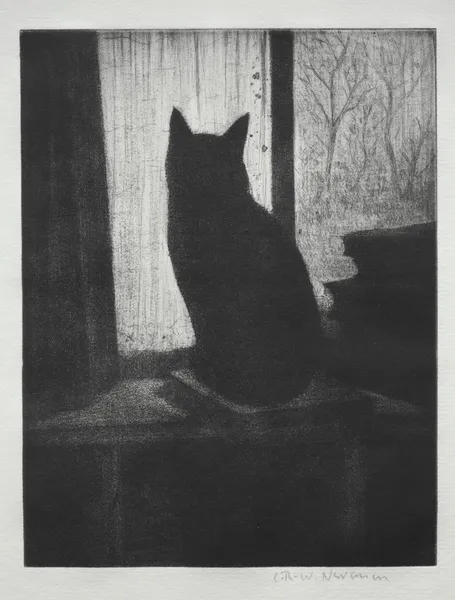 The Cat av Christopher R. W. Nevinson