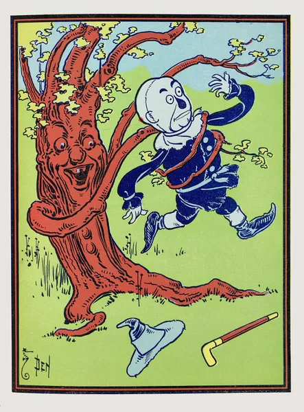 The branches bent down and twined around him av William Wallace Denslow