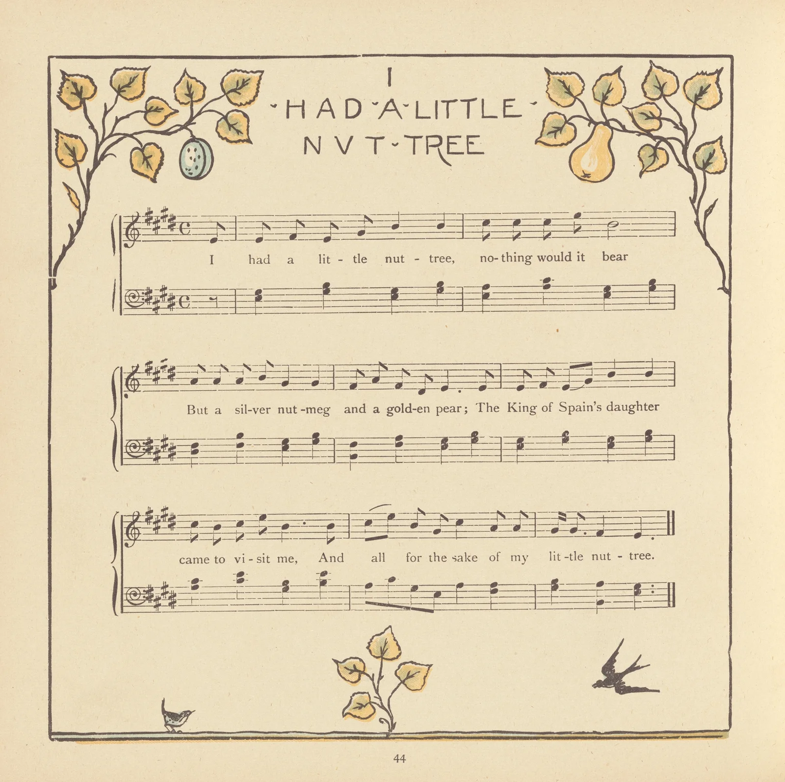 I had a little Nut Tree av Walter Crane