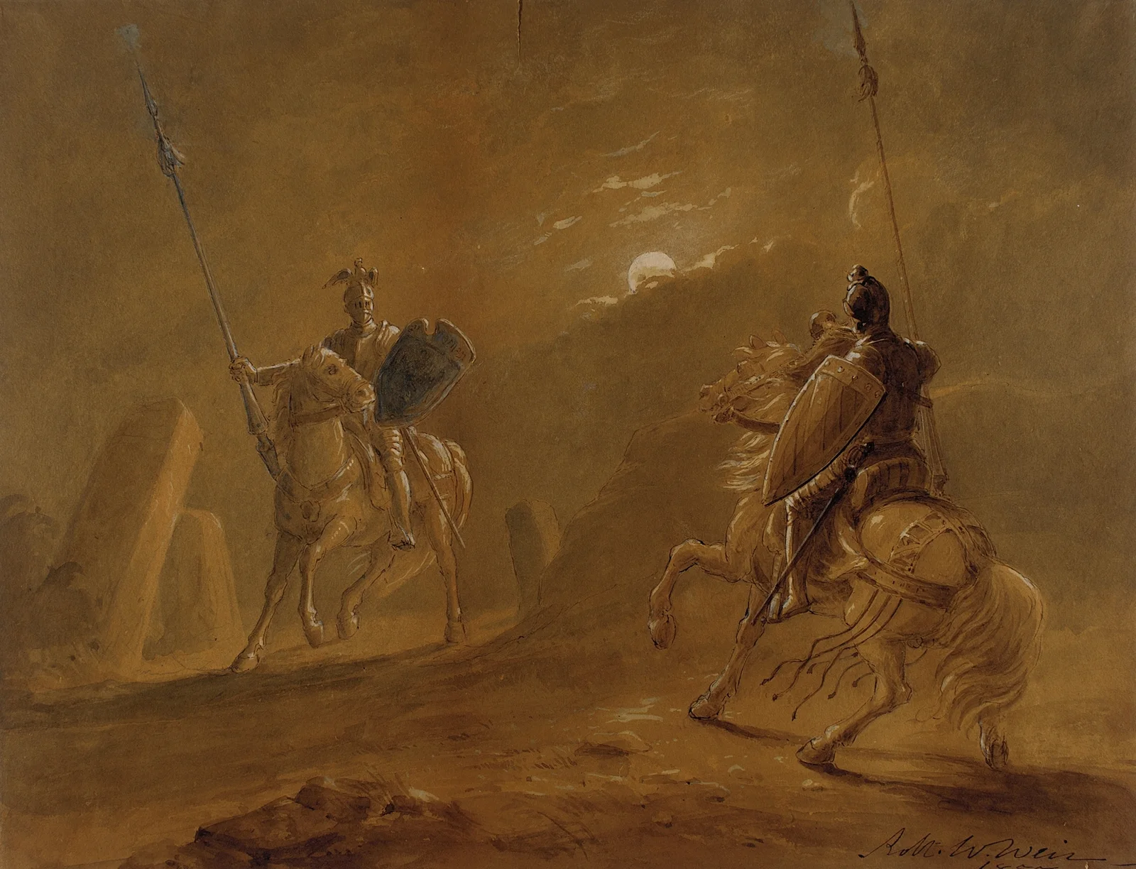 Knight’s Encounter av Robert Walter Weir