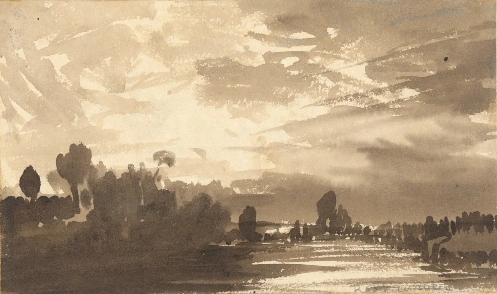 Landscape (19th century) av Robert Walter Weir