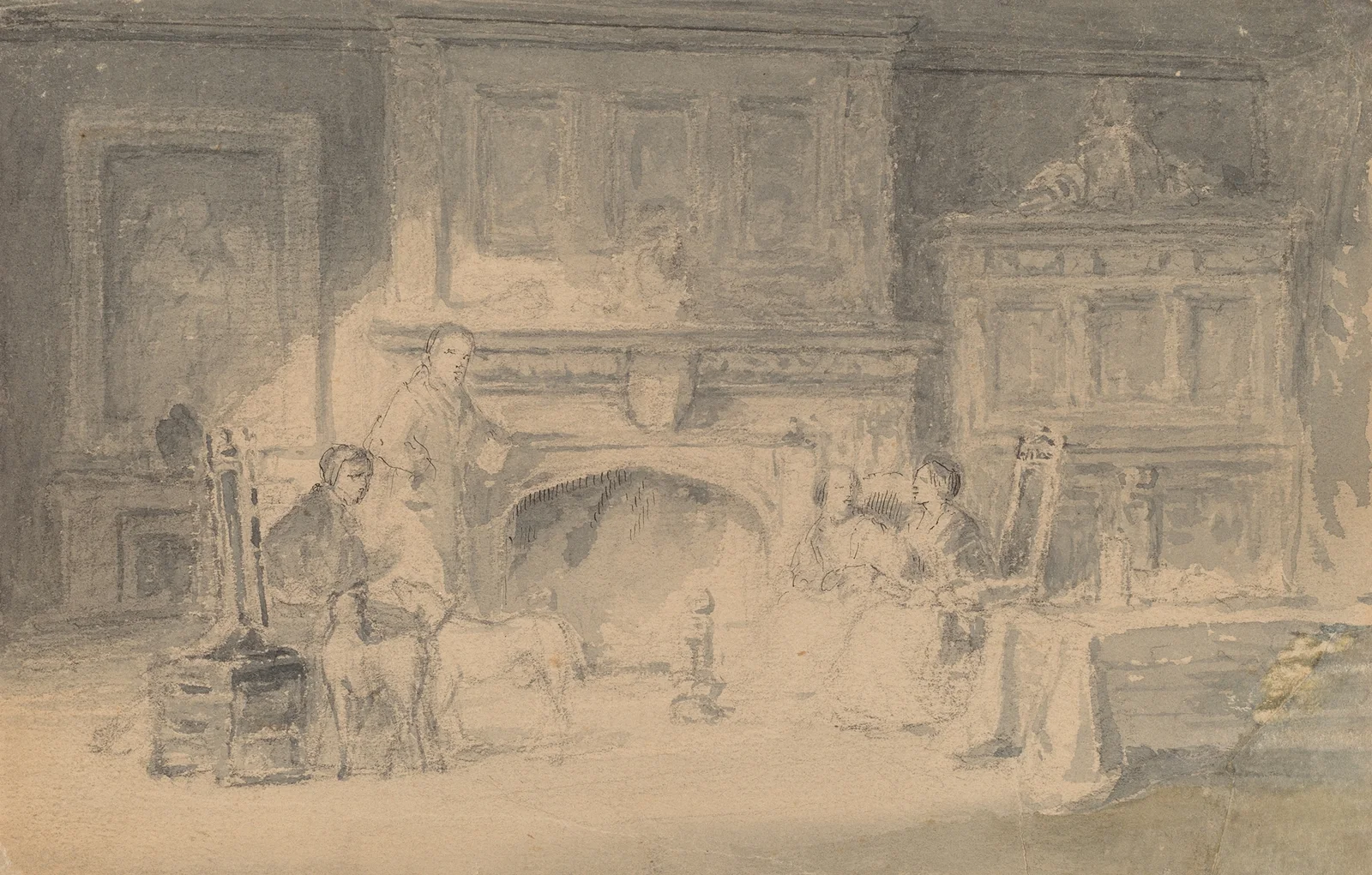 Study for ‘The Bailey Family’ av Robert Walter Weir