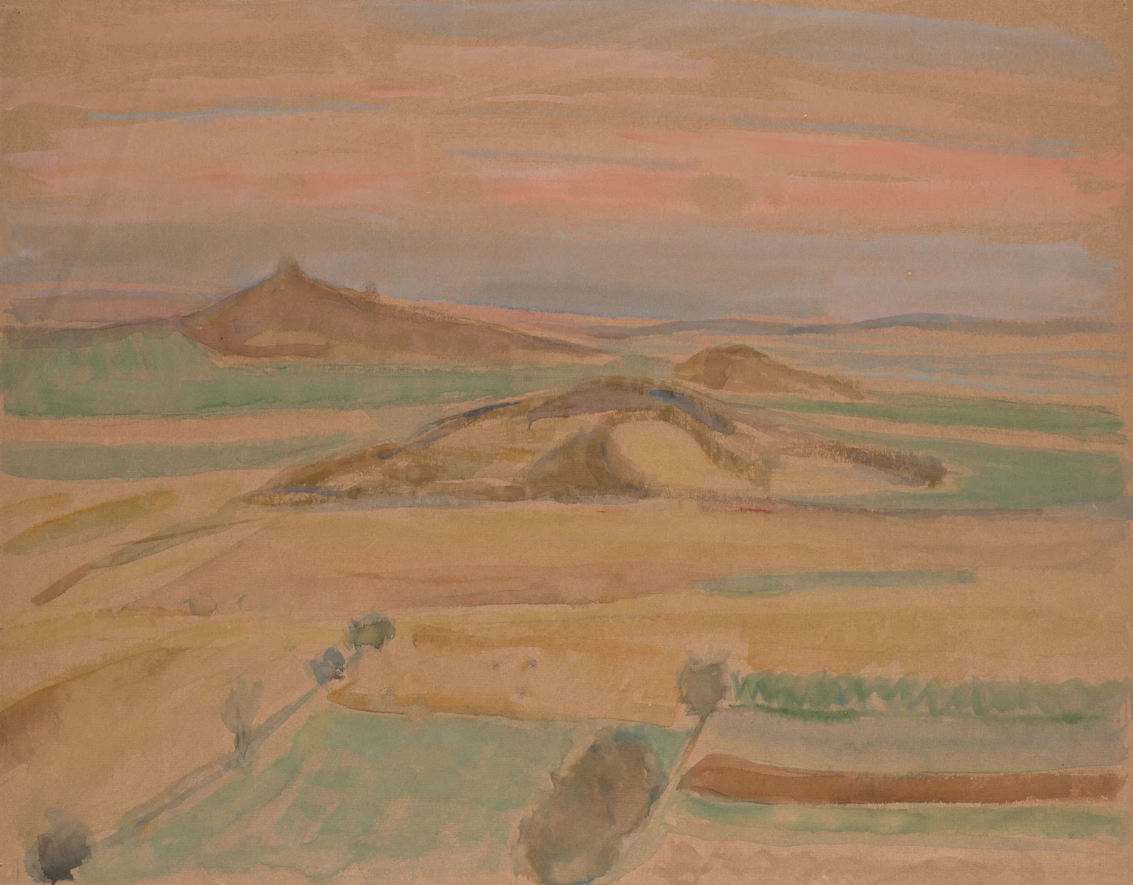 Hügelige Landschaft av Walther Gamerith