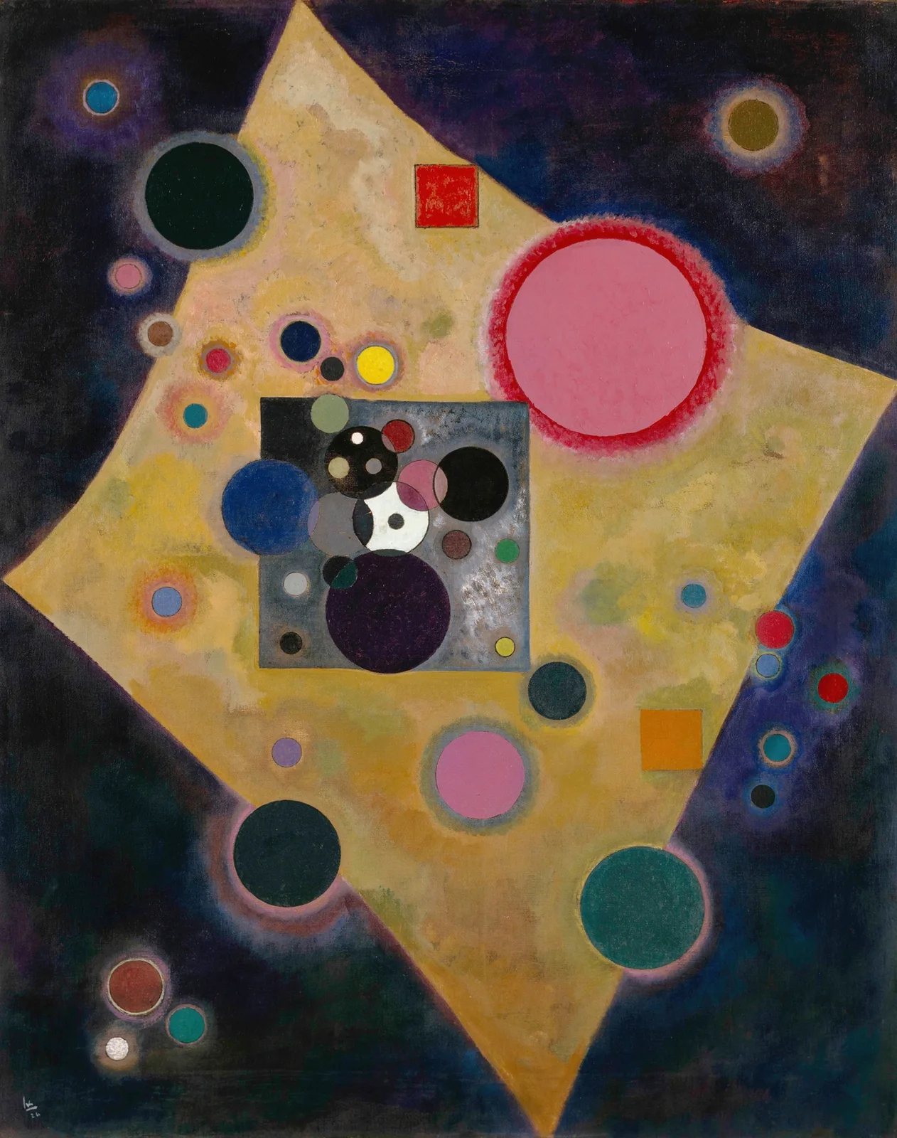Accent on Pink av Wassily Kandinsky