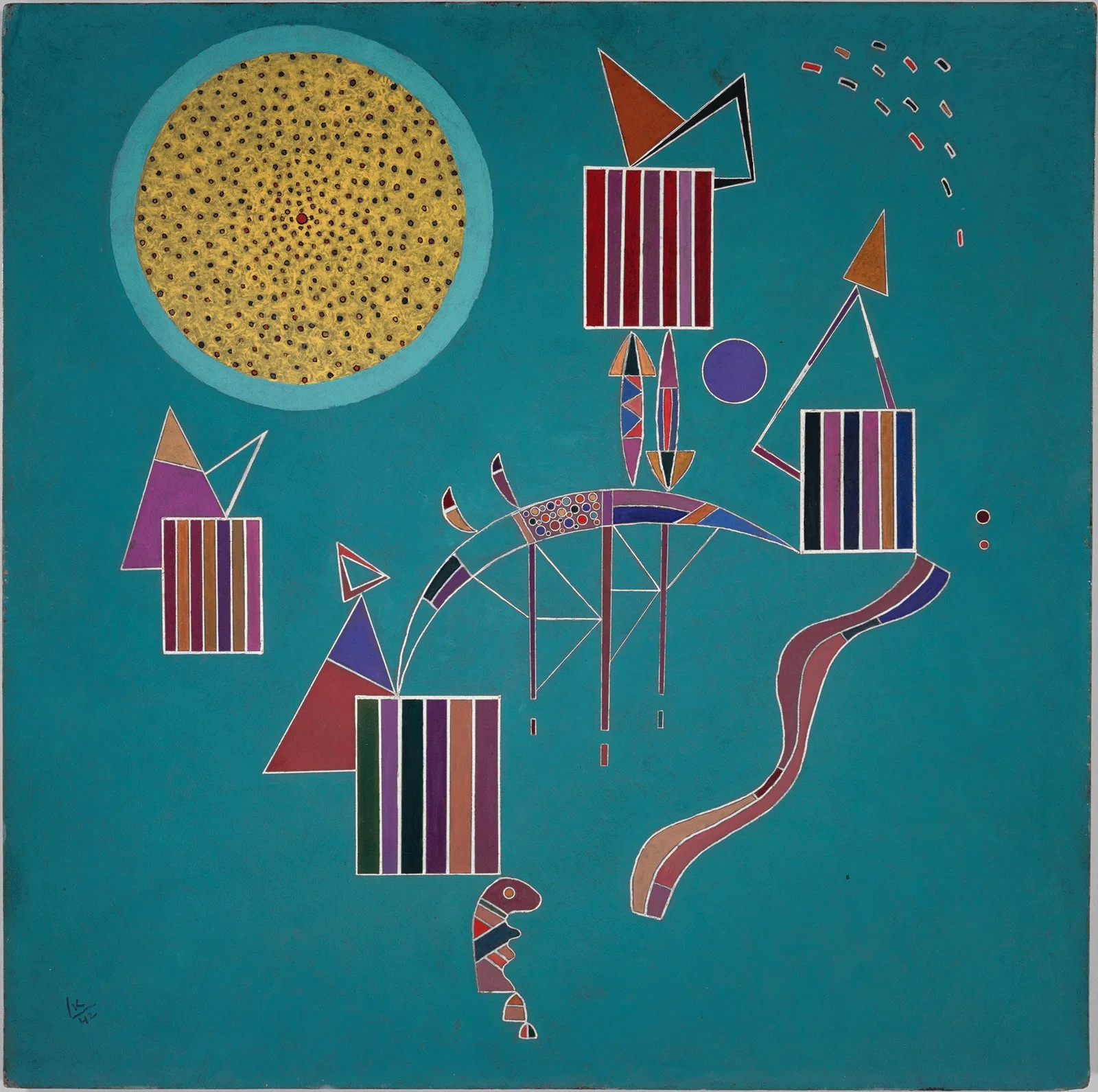 An Intimate Party av Wassily Kandinsky