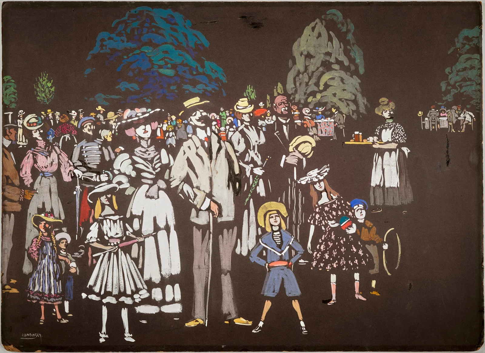Die Zuschauer av Wassily Kandinsky