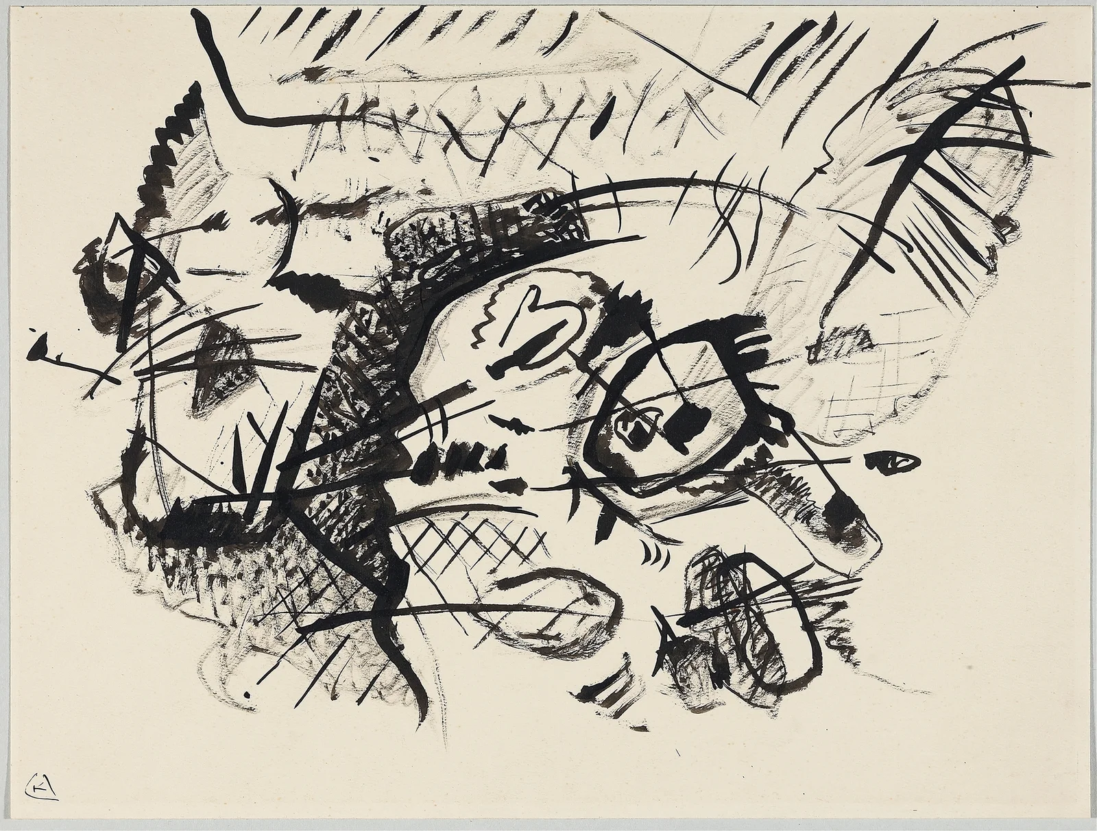 Draft for ‘Composition VII’ II av Wassily Kandinsky