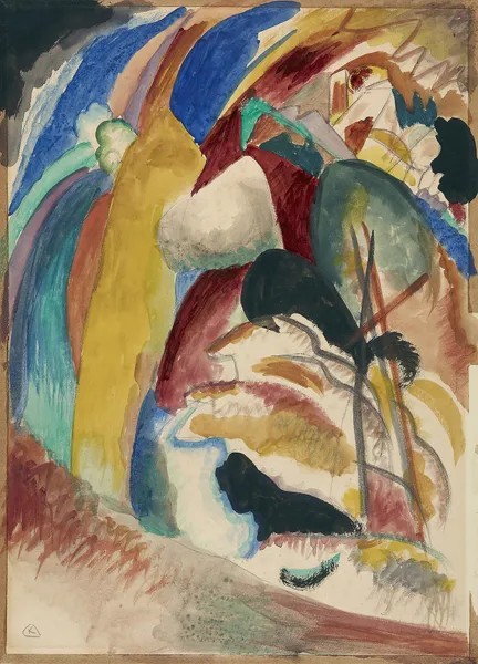 Draft for ‘Picture with White Form’ av Wassily Kandinsky