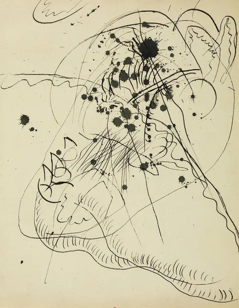 Drawing after ‘Blauer Fleck av Wassily Kandinsky