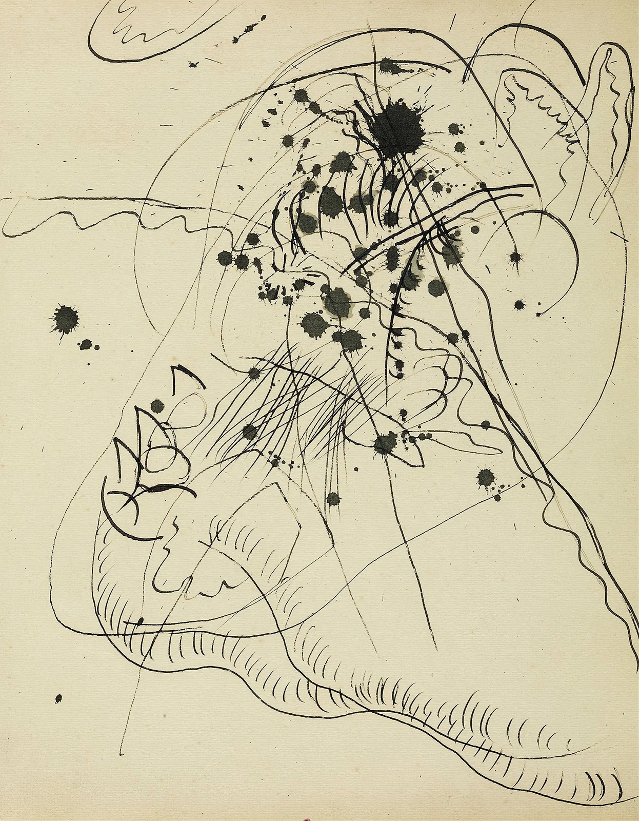 Drawing after ‘Blauer Fleck av Wassily Kandinsky