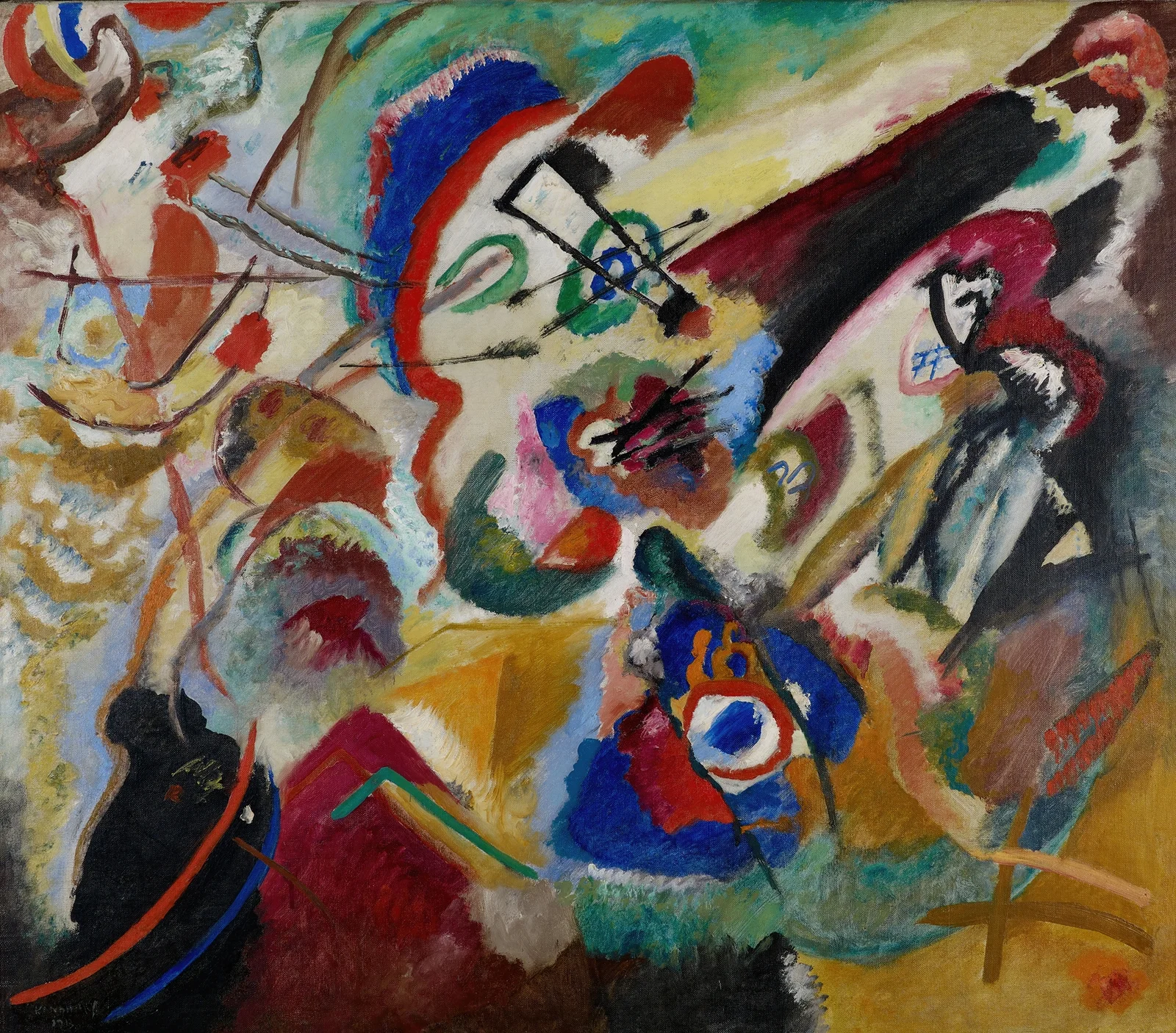 Fragment 2 for Composition VII av Wassily Kandinsky