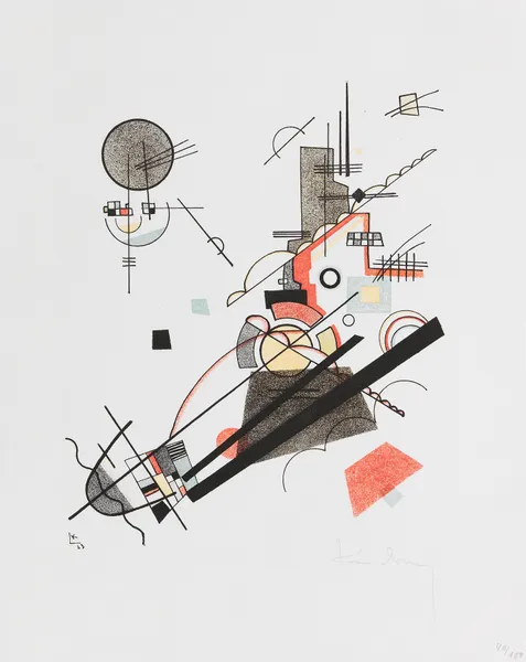 Fröhlicher Aufstieg av Wassily Kandinsky