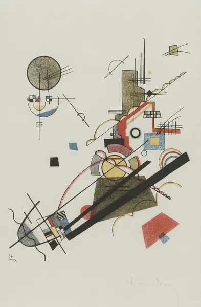 Frohlicher Augsteig av Wassily Kandinsky