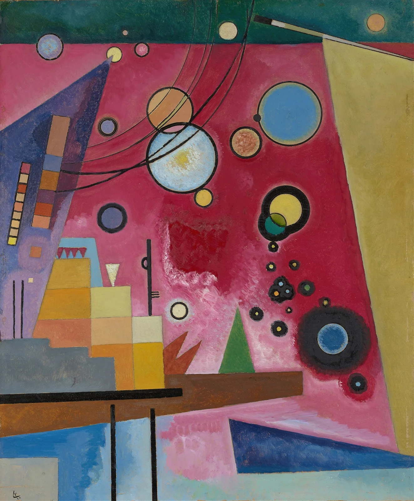 Heavy red av Wassily Kandinsky