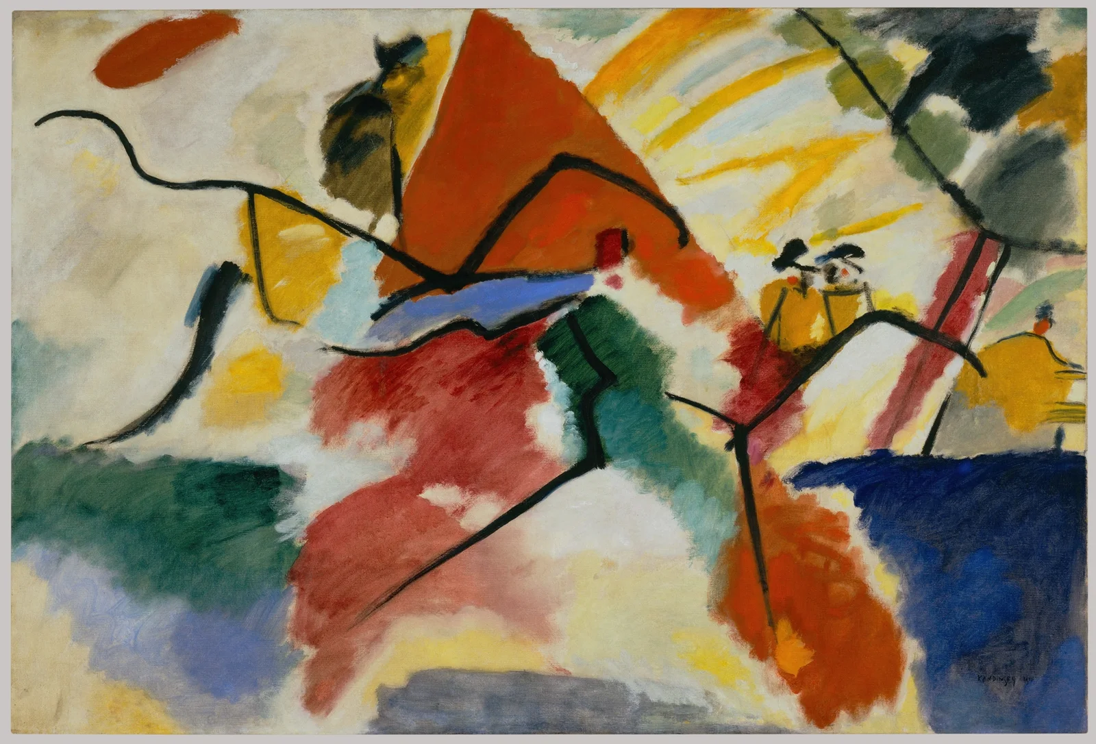 Impression V (Park) av Wassily Kandinsky
