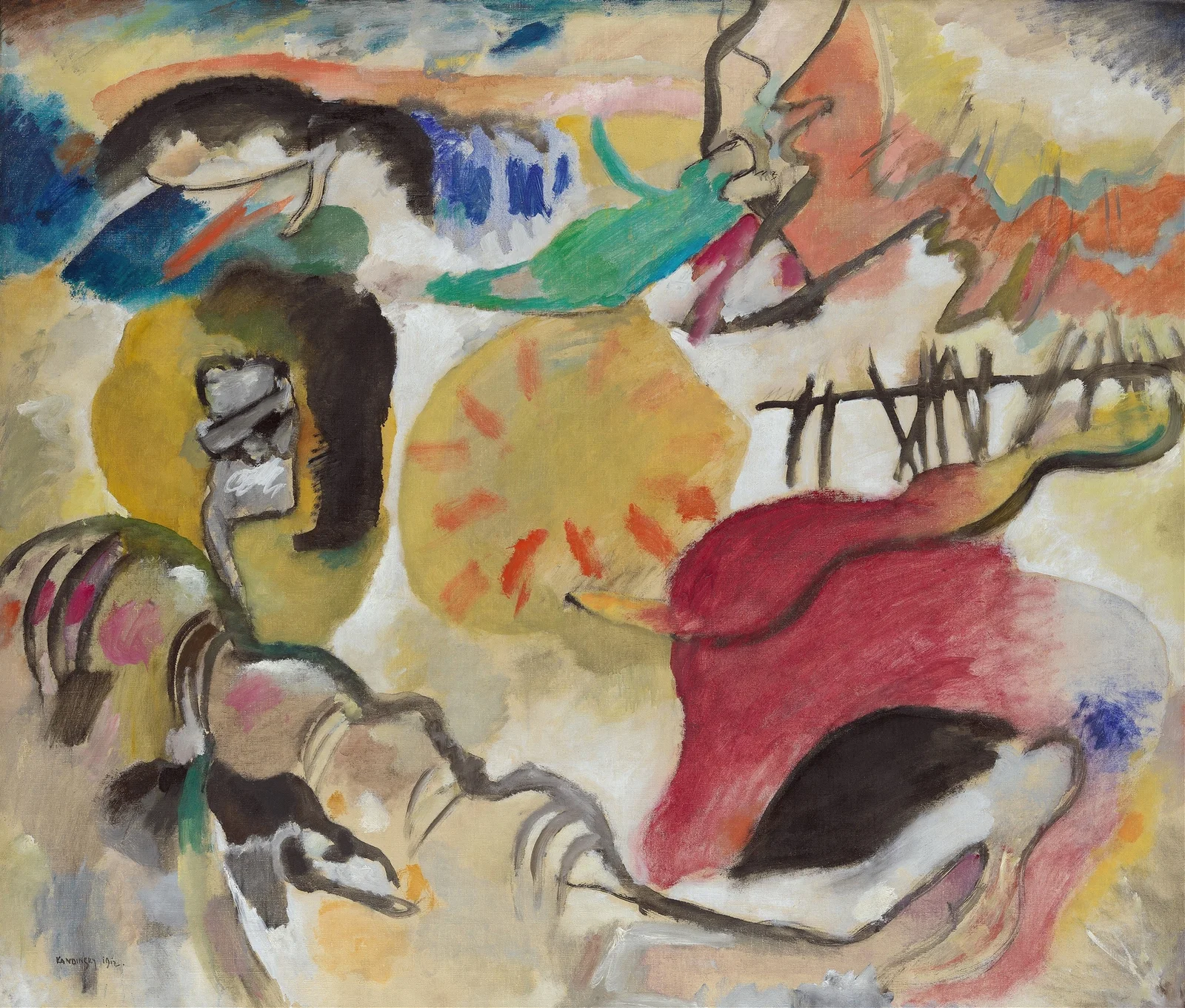 Improvisation 27 (Garden of Love II) av Wassily Kandinsky