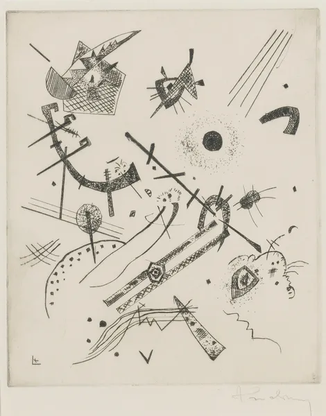 Kleine Welten Xi (R, 174), 1922 – nr 2 av Wassily Kandinsky