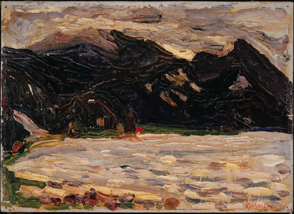 Kochel, lake and Herzogstand av Wassily Kandinsky
