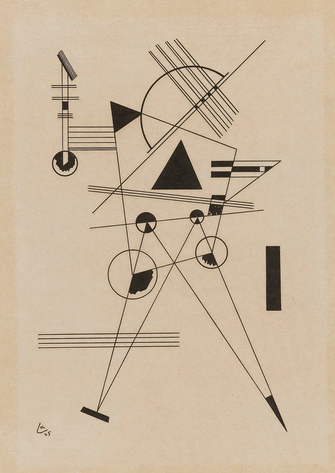 Lithographie No. 1 (R. 185), 1925 – nr 2 av Wassily Kandinsky