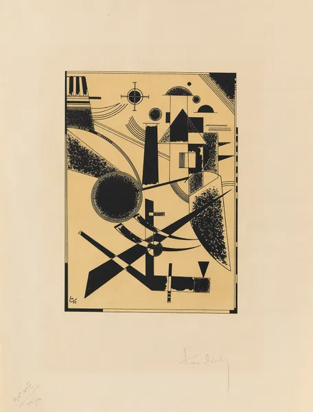 Lithographie No. III av Wassily Kandinsky