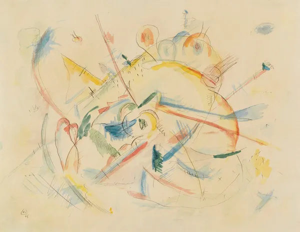Ohne Titel, 1915 – nr 1 av Wassily Kandinsky