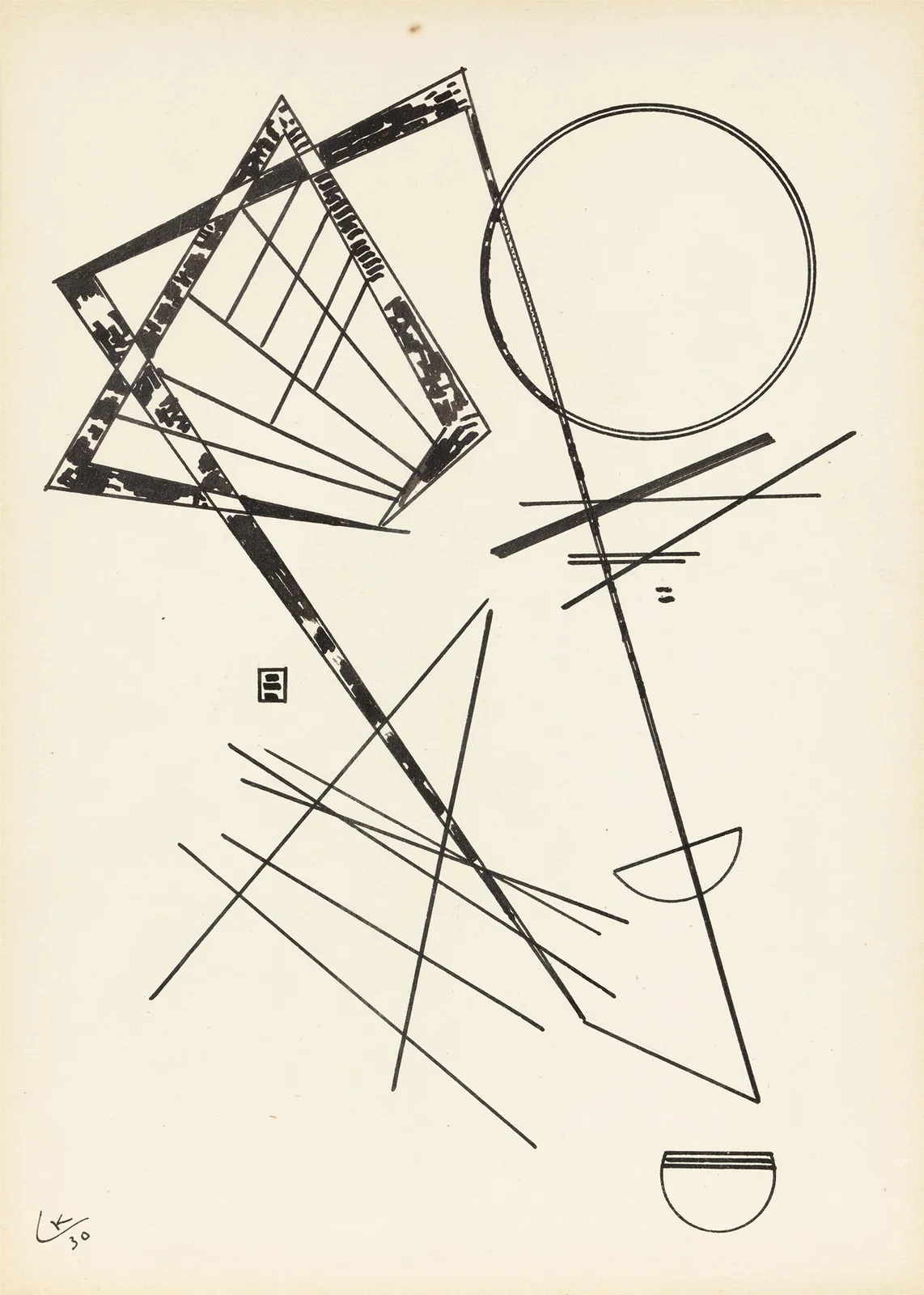 Ohne Titel, 1930 – nr 1 av Wassily Kandinsky