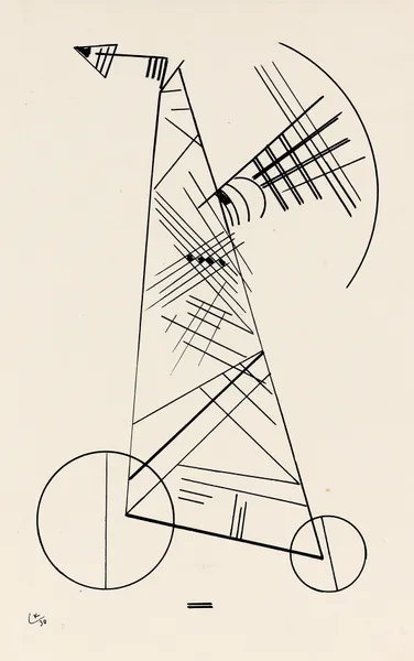 Ohne Titel, 1930 – nr 2 av Wassily Kandinsky