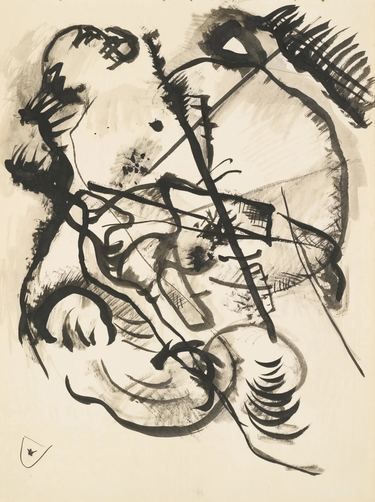 Ohne Titel (Untitled) – nr 1 av Wassily Kandinsky
