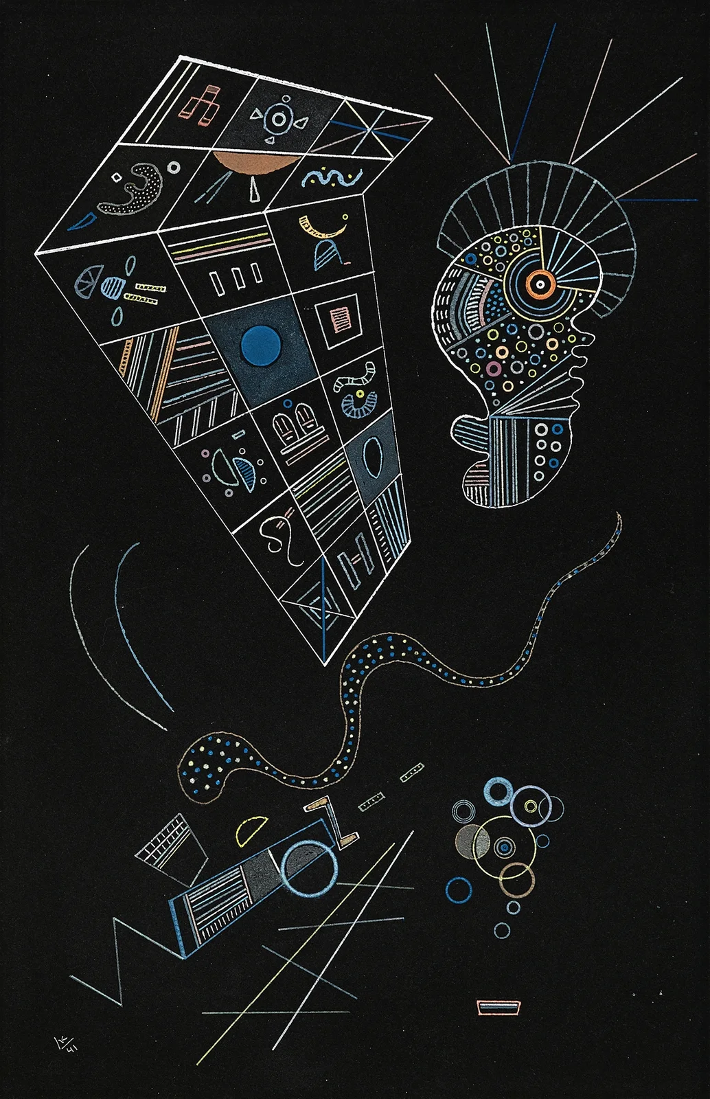 Ohne titel, 1941 av Wassily Kandinsky