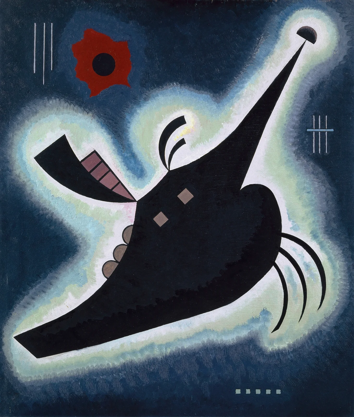 Pointy black av Wassily Kandinsky