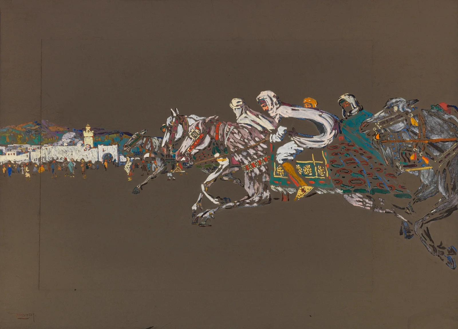 Reiter (Arabische Reiter) av Wassily Kandinsky