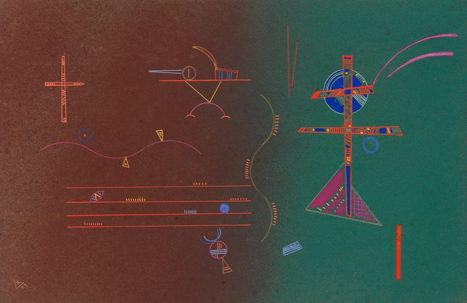 Sachte av Wassily Kandinsky