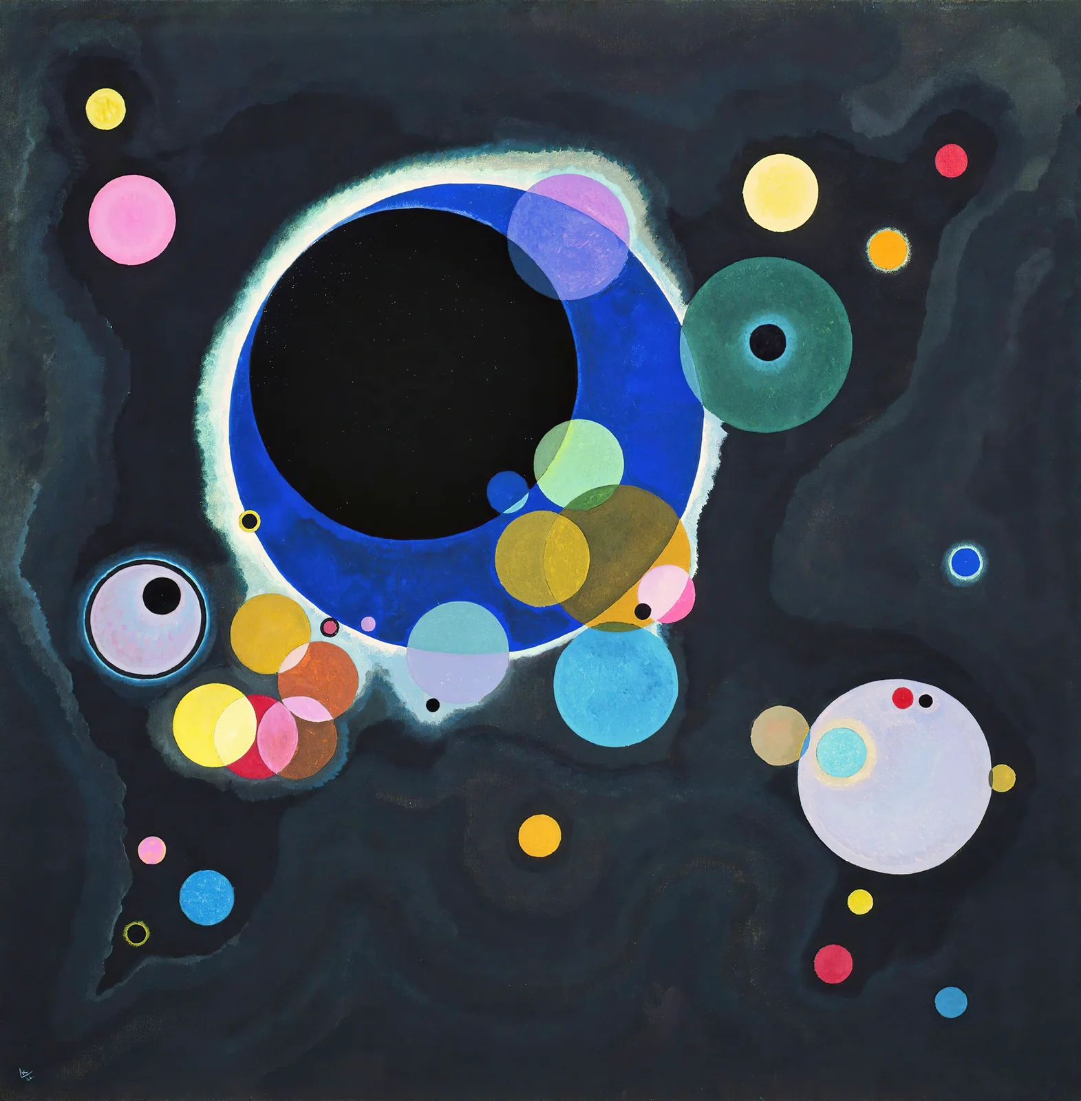 Several Circles av Wassily Kandinsky